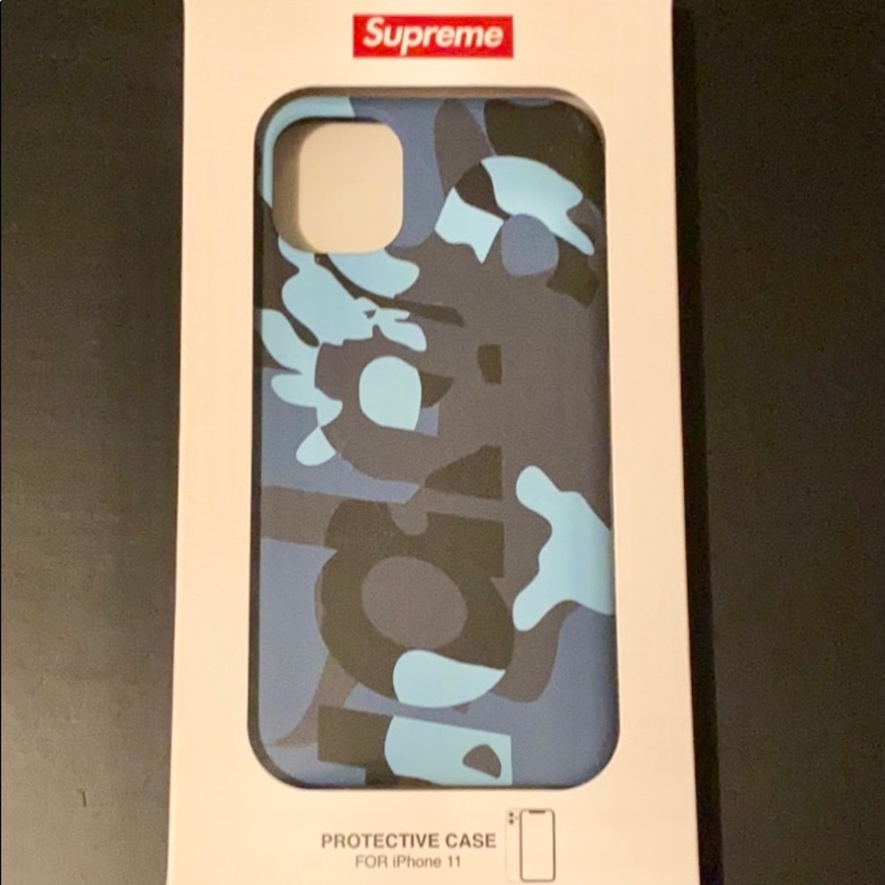Supreme Blue Camo iPhone Case